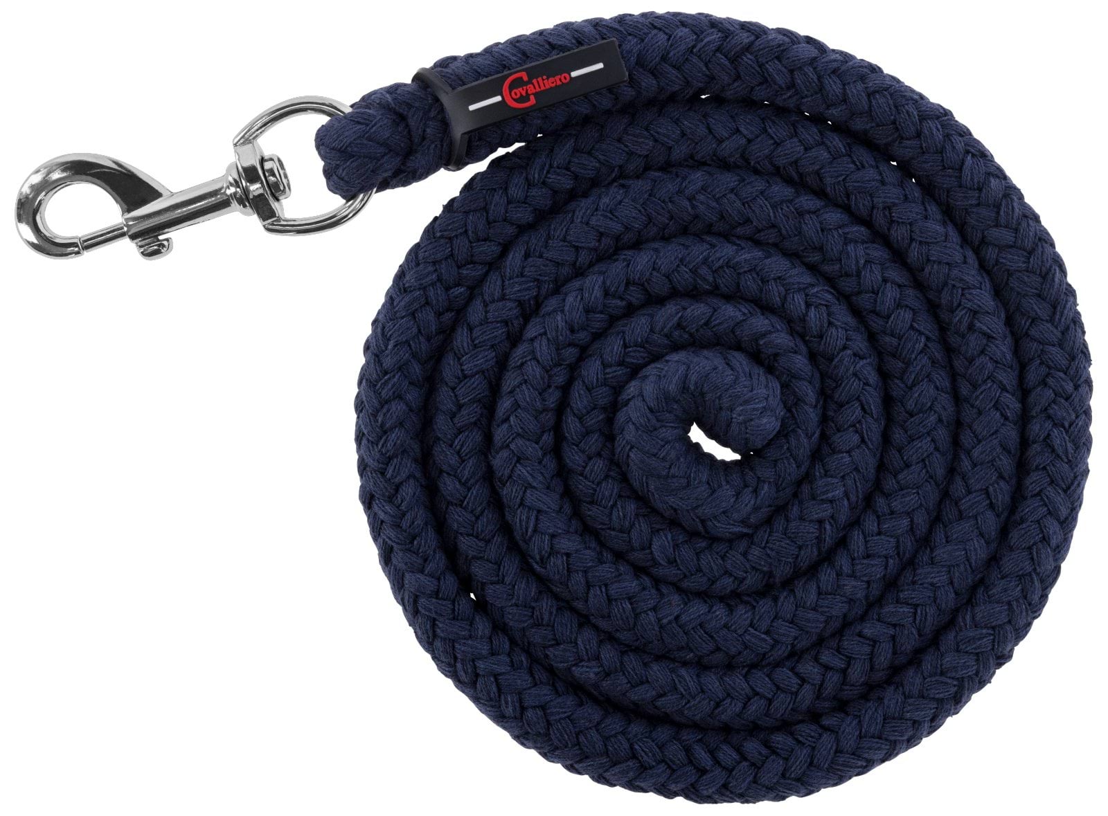 Uwiąz dla konia Doria, karabińczyk, 200 cm, granatowy, Covalliero - Cavalo